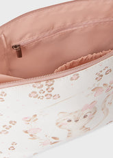 Neceser Estampado Gata Rosa Mayoral detalle